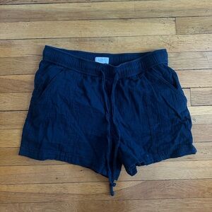 LOFT Women's Navy Drawstring Shorts